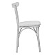 Καρέκλα Ruby Pakoworld Λευκό-Λευκό Πόδι