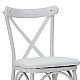 Καρέκλα Ruby Pakoworld Λευκό-Λευκό Πόδι