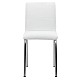 Καρέκλα Avante Pakoworld Pu Λευκό-Πόδι Χρωμίου