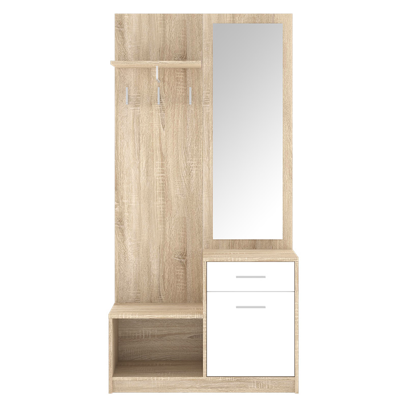 Έπιπλο Εισόδου Serenity Pakoworld Sonoma-Λευκό 90X30.5X184Εκ