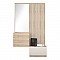 Έπιπλο Εισόδου Halesy Pakoworld Sonoma-Cappuccino 67X35.5X179.3Εκ