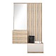Έπιπλο Εισόδου Halesy Pakoworld Sonoma-Cappuccino 67X35.5X179.3Εκ