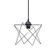 Φωτιστικό Οροφής Langit Pakoworld Ε27 Μέταλλο Μάυρο 18X18X65Εκ