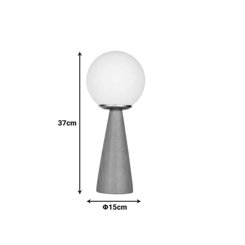 Επιτραπέζιο Φωτιστικό Seziko Pakoworld Ε27 Καρυδί Φ15X37Εκ