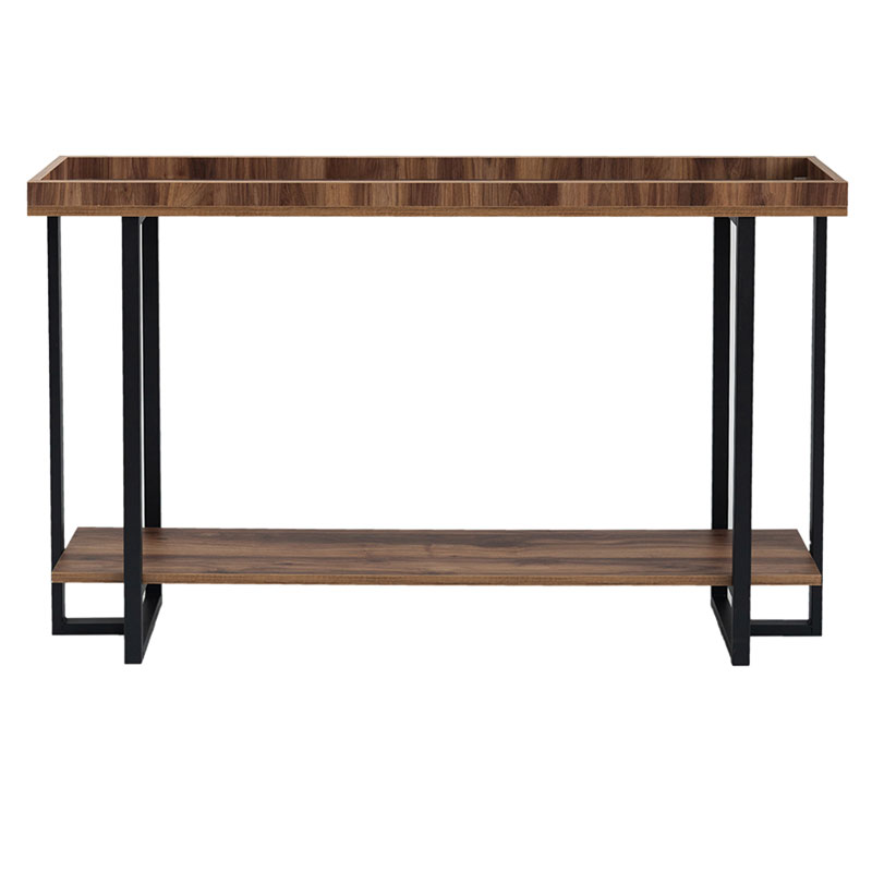 Κονσόλα Nolan Pakoworld Καρυδί-Μαύρο 140X30X85Εκ Κονσόλα Nolan Pakoworld Καρυδί-Μαύρο 140X30X85Εκ
