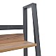 Βιβλιοθήκη Ryder Pakoworld Καρυδί-Μαύρο 75X36X185Εκ Βιβλιοθήκη Ryder Pakoworld Καρυδί-Μαύρο 75X36X185Εκ