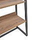Βιβλιοθήκη Ryder Pakoworld Καρυδί-Μαύρο 75X36X185Εκ Βιβλιοθήκη Ryder Pakoworld Καρυδί-Μαύρο 75X36X185Εκ