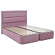 Κρεβάτι Διπλό Luzia Pakoworld Ύφασμα Ροζ 160X200Εκ