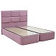Κρεβάτι Διπλό Blair Pakoworld Ύφασμα Ροζ 160X200Εκ