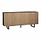 Μπουφές Kioubo Pakoworld Μελαμίνης Oak-Μαύρο 180X42X80Εκ