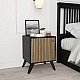 Κομοδίνο Flipter Pakoworld Μελαμίνης Oak-Μαύρο 40X40X55Εκ Κομοδίνο Flipter Pakoworld Μελαμίνης Oak-Μαύρο 40X40X55Εκ