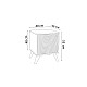 Κομοδίνο Flipter Pakoworld Μελαμίνης Oak-Μαύρο 40X40X55Εκ Κομοδίνο Flipter Pakoworld Μελαμίνης Oak-Μαύρο 40X40X55Εκ