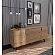 Μπουφές Sennan Pakoworld Μελαμίνης Oak 180X45X80Εκ Μπουφές Sennan Pakoworld Μελαμίνης Oak 180X45X80Εκ