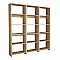 Βιβλιοθήκη Rabuku Pakoworld Σε Oak  Απόχρωση 146X22X160Εκ