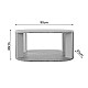Τραπέζι Solka Pakoworld Σε Oak Απόχρωση Με Ανοιχτό Γκρι 90X56X40Εκ Τραπέζι Solka Pakoworld Σε Oak Απόχρωση Με Ανοιχτό Γκρι 90X56X40Εκ