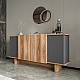 Μπουφές Aramos Pakoworld Σε Ανθρακί - Oak Απόχρωση 180X45X80Εκ Μπουφές Aramos Pakoworld Σε Ανθρακί - Oak Απόχρωση 180X45X80Εκ