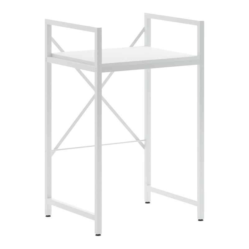 Ραφιέρα Στήριξης Πλυντηρίου - Στεγνωτηρίου Delavar Pakoworld Μέταλλο Λευκό 72X60X116Εκ