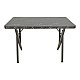 Τραπέζι Vertex Pakoworld Μαυρο Εφέ Μαρμάρου Με Μαύρα Μεταλλικά Πόδια 110X70X72Εκ