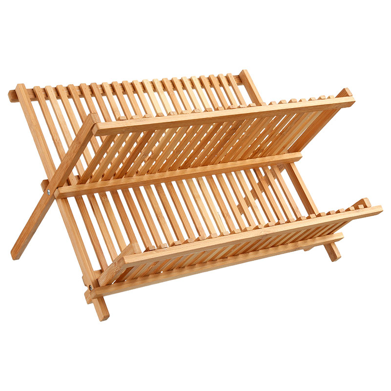 Πιατοθήκη Labon Pakoworld Bamboo Φυσικό 42.5X33.5X25.5Εκ