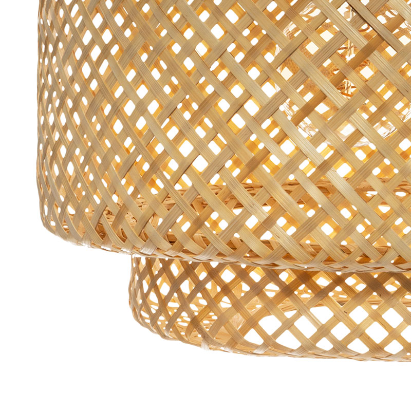 Φωτιστικό Οροφής Liby Pakoworld Ε27 Μπαμπού Φυσικό Φ40X38Εκ