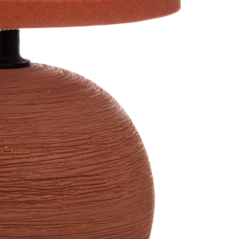 Επιτραπέζιο Φωτιστικό Pwl-1210 Pakoworld Ε14 Κεραμικό Σε Terracotta Απόχρωση Φ13X25Εκ