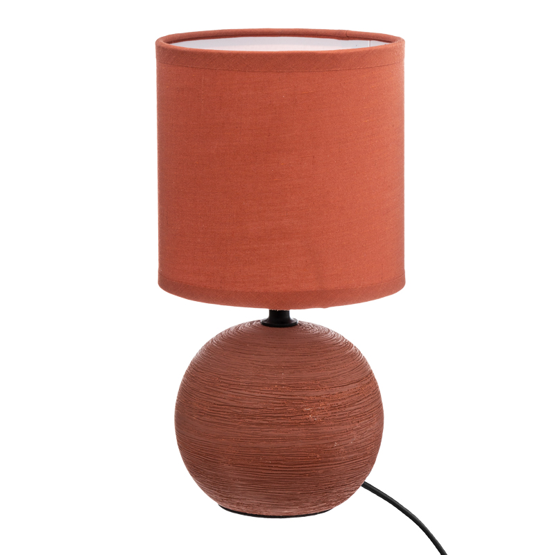 Επιτραπέζιο Φωτιστικό Pwl-1210 Pakoworld Ε14 Κεραμικό Σε Terracotta Απόχρωση Φ13X25Εκ