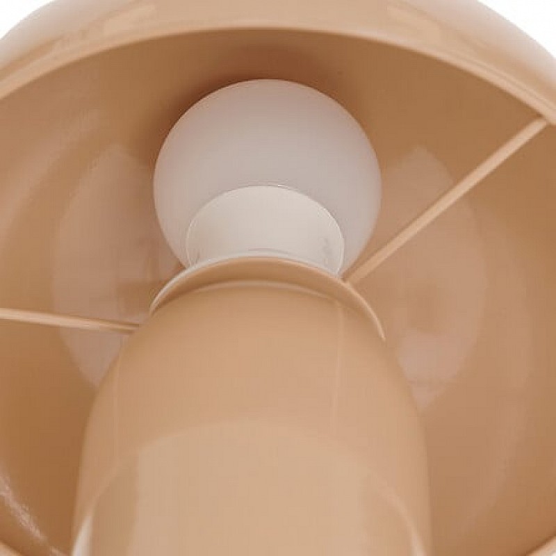 Επιτραπέζιο Φωτιστικό Mushi Pakoworld Μέταλλο Μπεζ Φ20X24,5Εκ