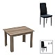 Τραπεζαρία Manka-Parker Pakoworld Σετ 5Τεμ Mdf Σε Μαύρη-Sonoma Truffle Απόχρωση 110X80X77Εκ Τραπεζαρία Manka-Parker Pakoworld Σετ 5Τεμ Mdf Σε Μαύρη-Sonoma Truffle Απόχρωση 110X80X77Εκ