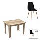 Τραπεζαρία Manka-Bella Pakoworld Σετ 5Τεμ Σε Sonoma Απόχρωση 110X80X70Εκ Τραπεζαρία Manka-Bella Pakoworld Σετ 5Τεμ Σε Sonoma Απόχρωση 110X80X70Εκ