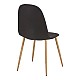 Τραπεζαρία Manka I-Bella Pakoworld Σετ 3Τεμ Σε Sonoma Truffle Απόχρωση 80X80X77Εκ