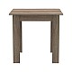Τραπεζαρία Manka I-Bella Pakoworld Σετ 3Τεμ Σε Sonoma Truffle Απόχρωση 80X80X77Εκ