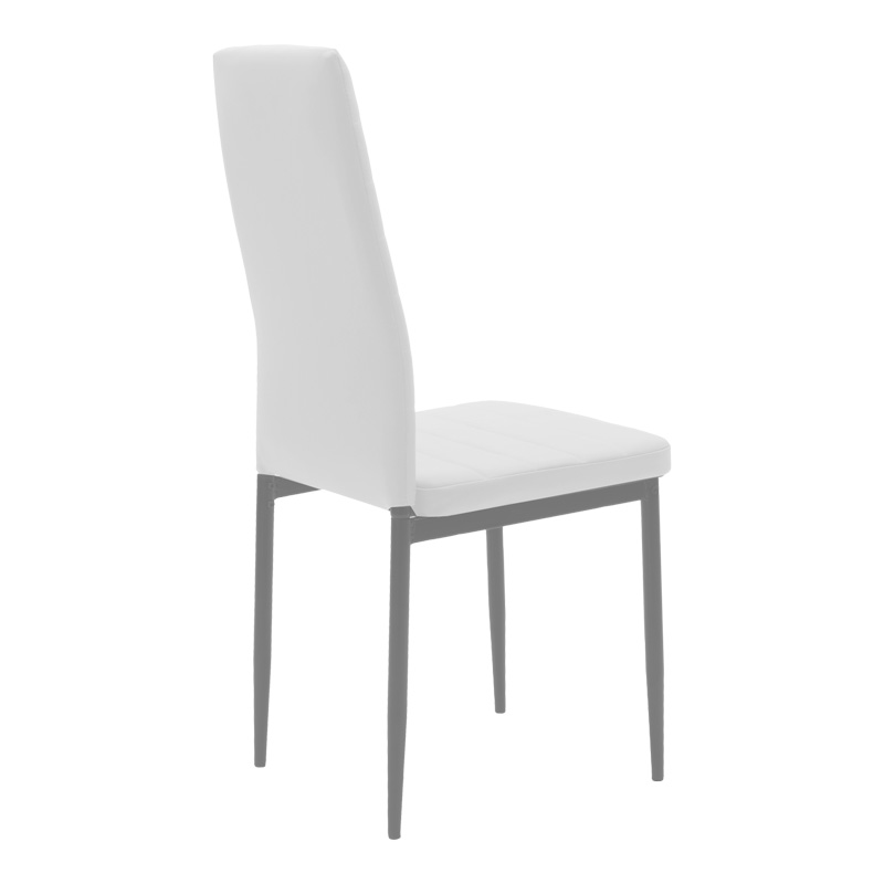 Τραπεζαρία Balou-Parker Pakoworld Σετ 5Τεμ Λευκό Φ120X73Εκ