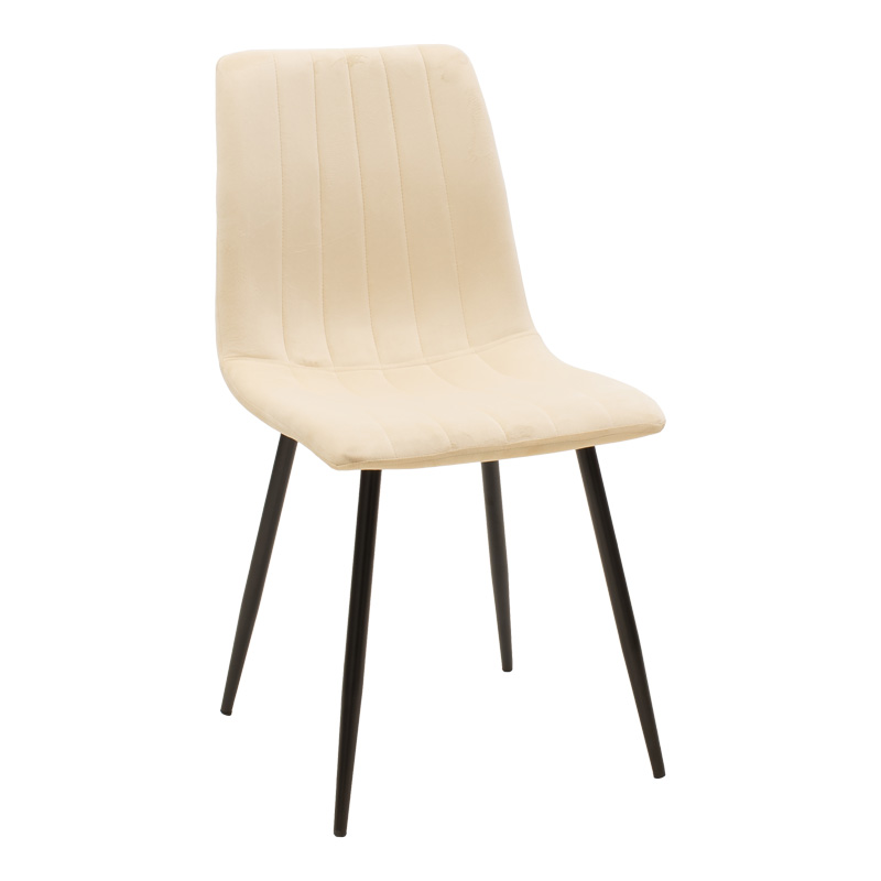 Τραπεζαρία Balou-Noor Pakoworld Σετ 5Τεμ Mdf Μαύρο-Μπεζ Φ100X73Εκ