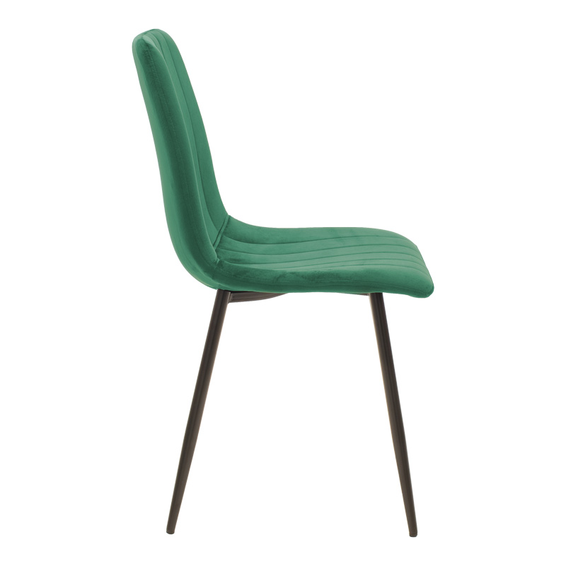 Τραπεζαρία Balou-Noor Pakoworld Σετ 5Τεμ Mdf Μαύρο-Κυπαρισσι Φ120X73Εκ