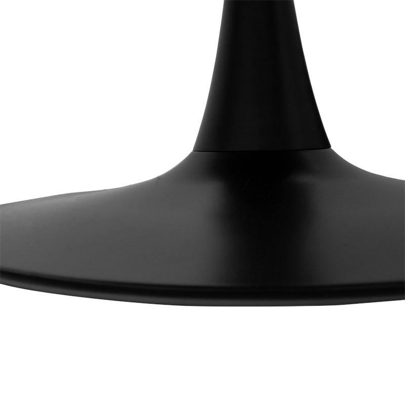 Τραπεζαρία Balou-Noor Pakoworld Σετ 5Τεμ Mdf Μαύρο-Κιτρινο Φ100X73Εκ