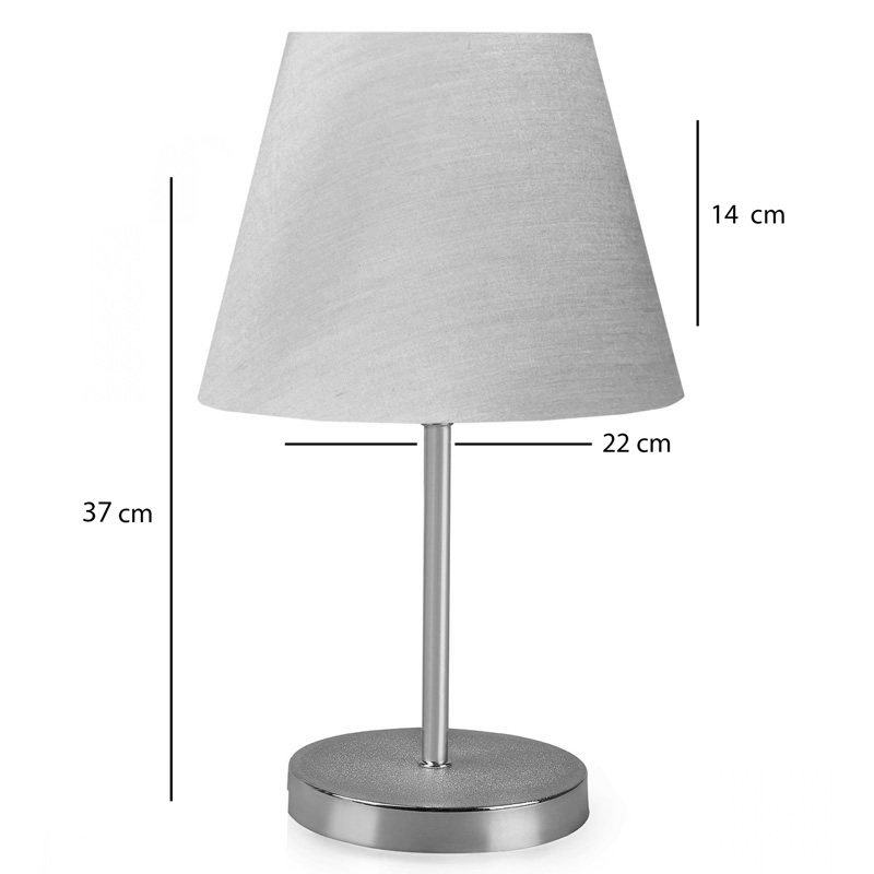 Επιτραπέζιο Φωτιστικό Pwl-1074 Pakoworld Ε27 Μπεζ-Χρυσό Φ22X37Εκ