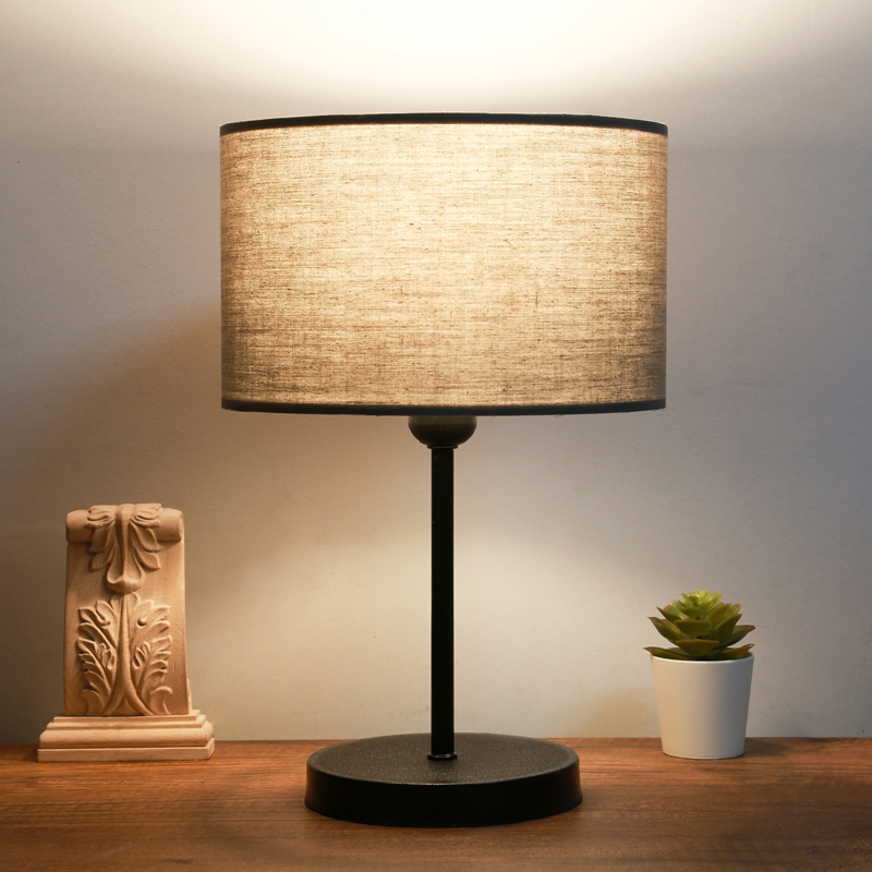 Επιτραπέζιο Φωτιστικό Pwl-1076 Pakoworld Ε27 Ανθρακί-Μαύρο Φ24X35Εκ