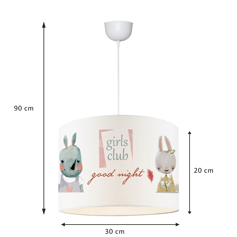 Παιδικό Φωτιστικό Οροφής Tally Pakoworld Πολύχρωμο Φ30X20Εκ