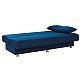 Kαναπές Κρεβάτι Romina Pakoworld 3Θέσιος Ύφασμα Βελουτέ Μπλε 180X75X80Εκ