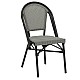 Καρέκλα Paris Pakoworld Αλουμίνιο Μαύρο-Textilene Ασπρόμαυρο