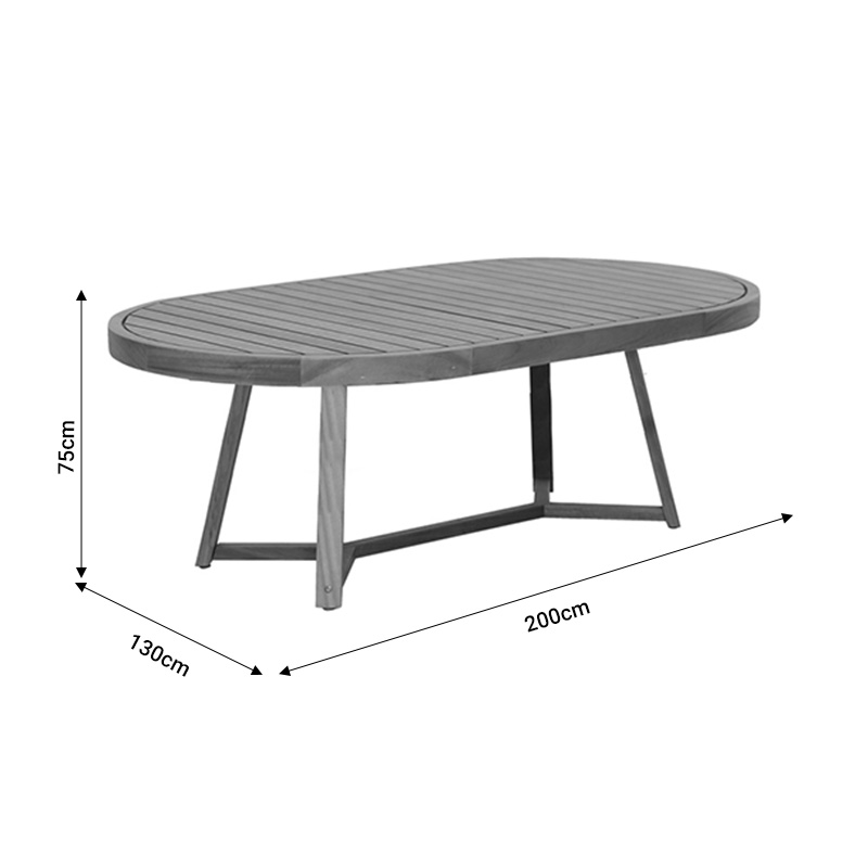 Τραπέζι Stellan Pakoworld Μασίφ Ξύλο Ευκαλύπτου 220X130X75Εκ Τραπέζι Stellan Pakoworld Μασίφ Ξύλο Ευκαλύπτου 220X130X75Εκ