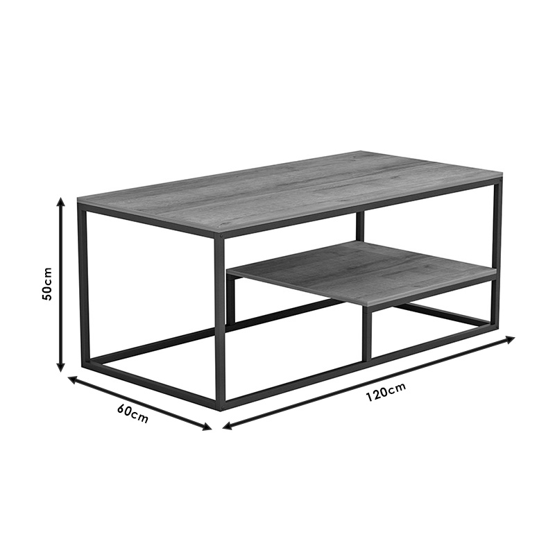 Τραπέζι Σαλονιού Tondo Pakoworld Φυσικό 120X60X50Εκ