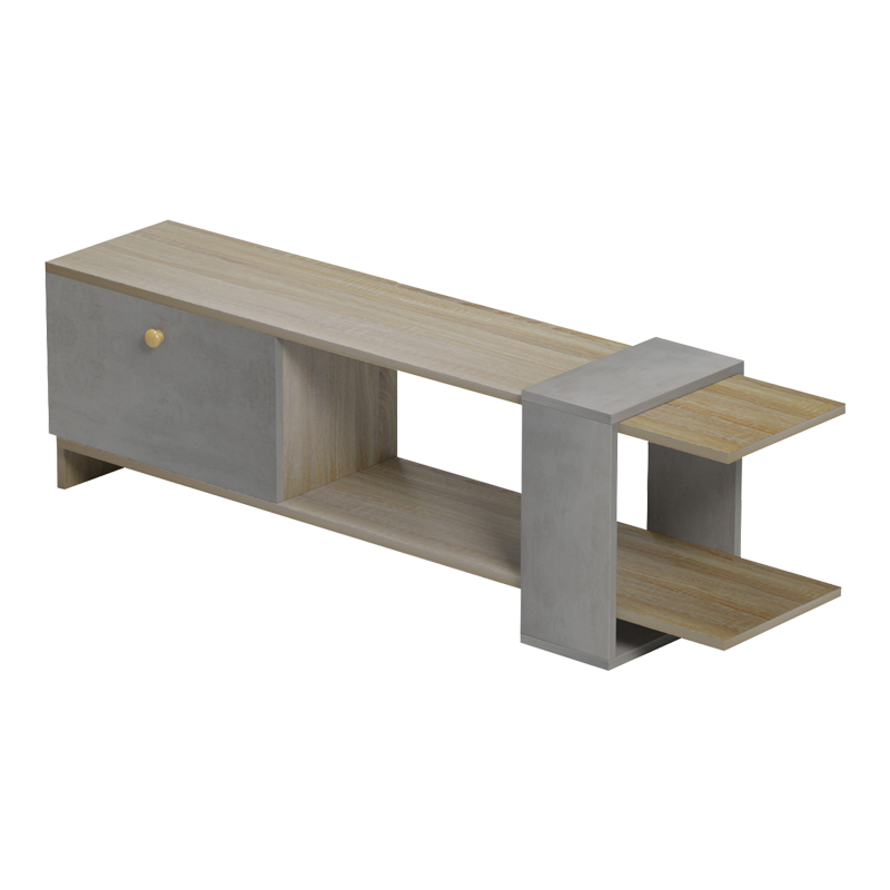 Έπιπλο Τηλεόρασης Standi Pakoworld Σε Sonoma-Γκρι Cement Απόχρωση 120X25X36.8Εκ Έπιπλο Τηλεόρασης Standi Pakoworld Σε Sonoma-Γκρι Cement Απόχρωση 120X25X36.8Εκ