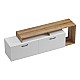 Έπιπλο Τηλεόρασης Tobler Pakoworld Σε Oak- Λευκή Απόχρωση 170X40X53Εκ Έπιπλο Τηλεόρασης Tobler Pakoworld Σε Oak- Λευκή Απόχρωση 170X40X53Εκ