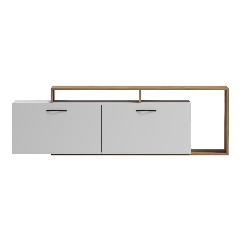 Έπιπλο Τηλεόρασης Tobler Pakoworld Σε Oak- Λευκή Απόχρωση 170X40X53Εκ Έπιπλο Τηλεόρασης Tobler Pakoworld Σε Oak- Λευκή Απόχρωση 170X40X53Εκ