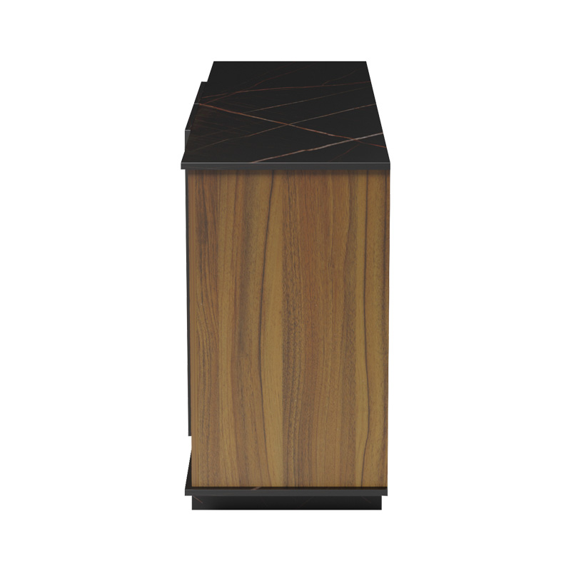Μπουφές Zafore  Pakoworld Καρυδί- Μαύρο Μαρμάρου 180X45X80Εκ Μπουφές Zafore  Pakoworld Καρυδί- Μαύρο Μαρμάρου 180X45X80Εκ