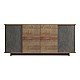 Μπουφές Zafore  Pakoworld Σε Oak-Γκρι Μαρμάρου 180X45X80Εκ