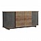 Μπουφές Zafore  Pakoworld Σε Oak-Γκρι Μαρμάρου 180X45X80Εκ