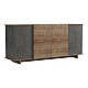 Μπουφές Zafore  Pakoworld Σε Oak-Γκρι Μαρμάρου 180X45X80Εκ