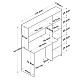 Γραφείο Με Βιβλιοθήκη Janson Pakoworld Oak 113.2X40X141.8Εκ Γραφείο Με Βιβλιοθήκη Janson Pakoworld Oak 113.2X40X141.8Εκ